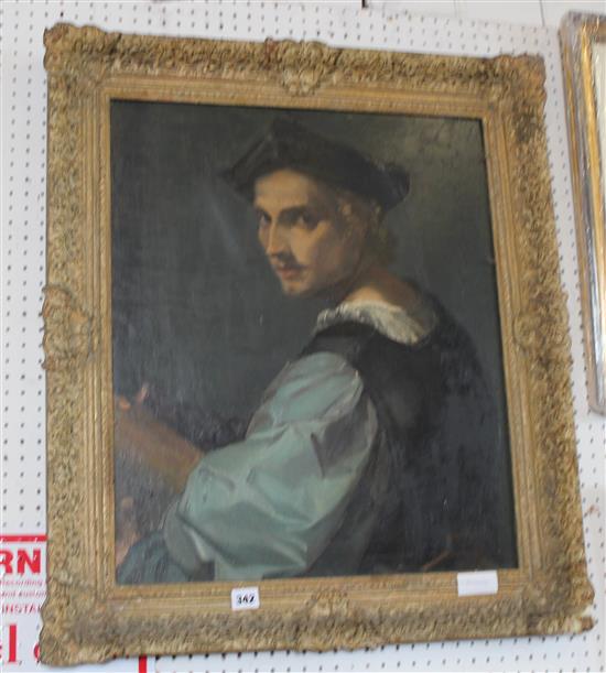 Oil portrait of a young man